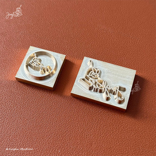 Custom Leather Stamp Personalised Leather Branding Iron Custom Brass Stamp for Vegetable Tanned Leather Custom Embosser Mold