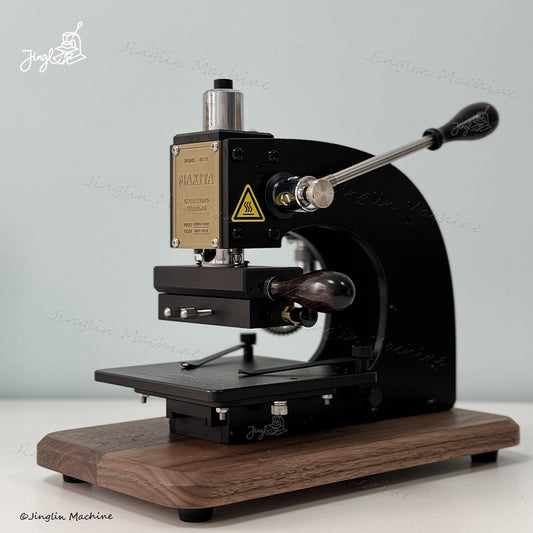 EC-17 Walnut Base Mini Digital Leather Hot Foil Stamping Machine