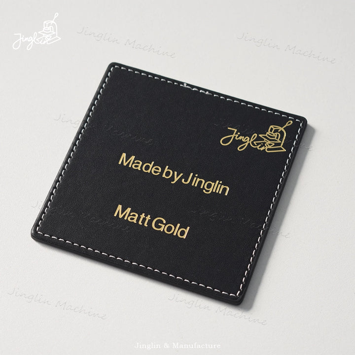Matte Gold Stamping Foil, Providing a Low-Luster, Subtle Embossed Effect on Premium Leather.
