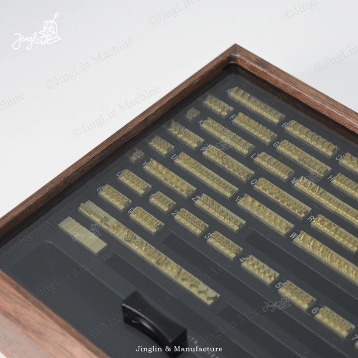 Letter Stamps Arranged for Display.