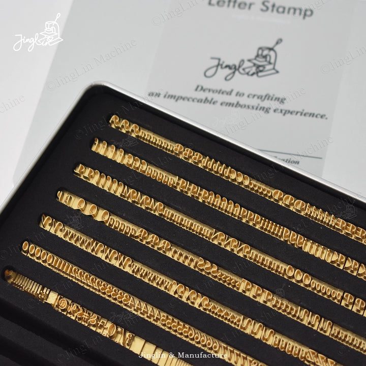 Font Style Samples of the Maxita Letter Stamp Set.