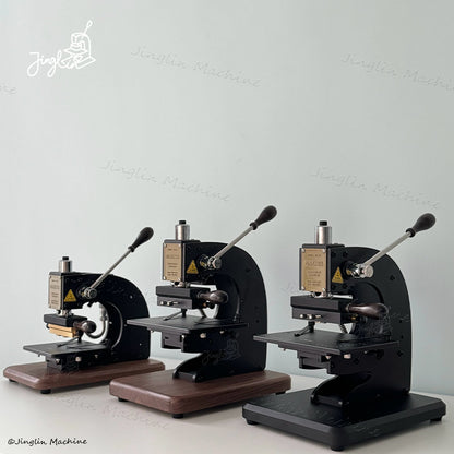 EC-27 Walnut Base Mini Digital Leather Hot Foil Stamping Machine