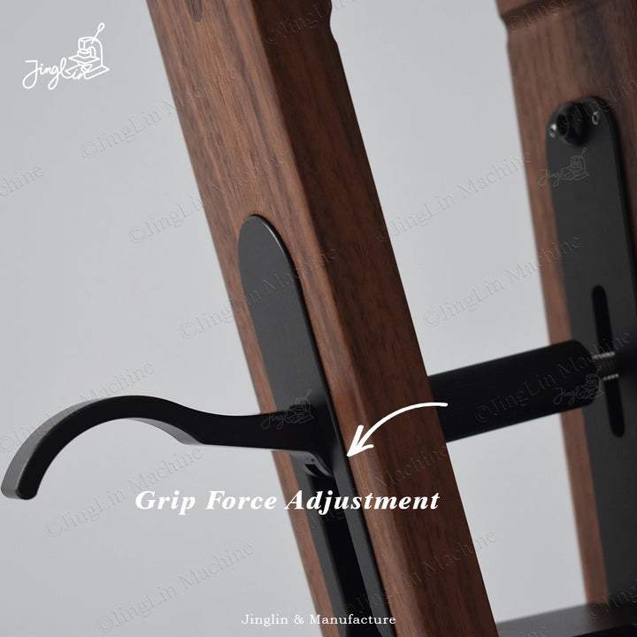 Detail of the Tension Screw/Knob on the Maxita Stitching Pony for Regulating Clamping Pressure.