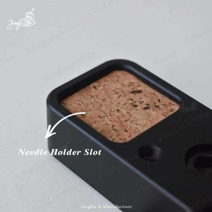 Maxita Stitching Clamp with Integrated Magnetic Needle Holder and Cork Storage Pad.