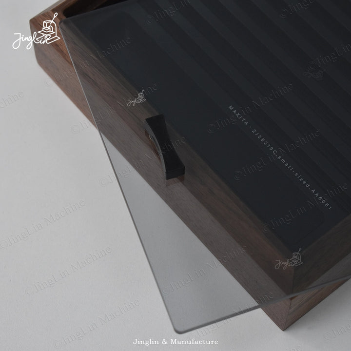 The Letter Organizer with a Clear Tempered Glass Lid, Allowing Visibility of the Letters and Contents Inside While Providing Protection.