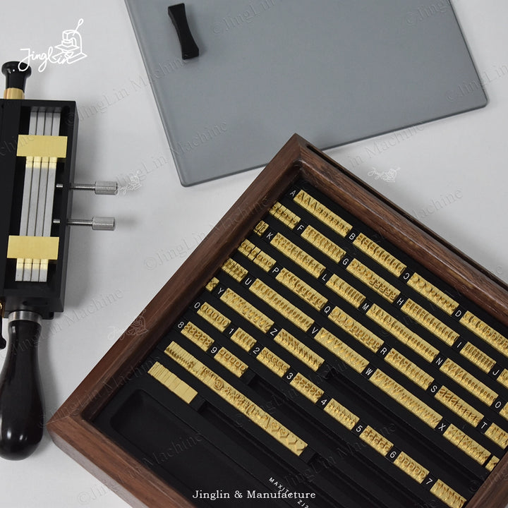 Front View of the North American Walnut Letter Storage Box, Showcasing Its Fine Wood Grain and Minimalist Design.