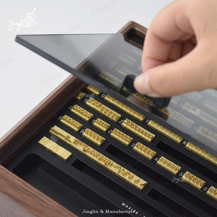 User's Hand Lifting the Lid of the Wooden Letter Box, Illustrating the Convenient Access Provided by the Lift-Off or Insert Design.