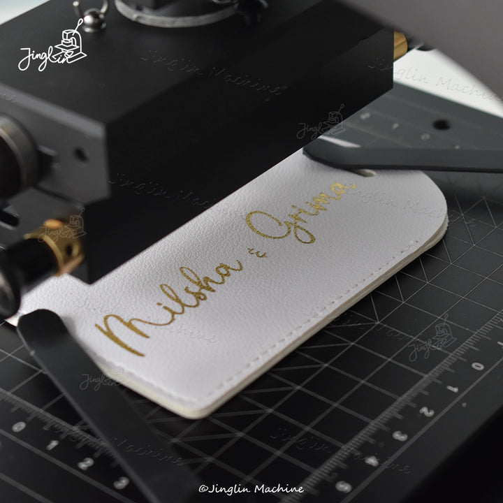 Maxita Hot Stamping Machine Luggage Tag Hot Stamping Effect Demonstration