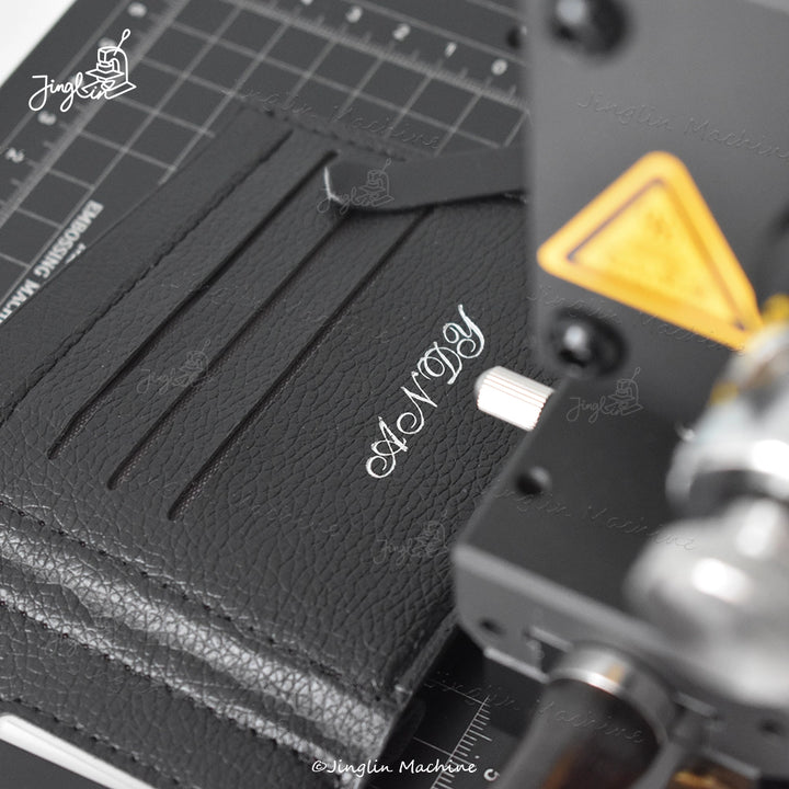 Maxita Leather Stamping Machine Wallet Hot Stamping Effect Demonstration